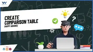 How to add Comparison Table in WordPress Website Using Elementor(Happy Addons) - WordPress Tutorials