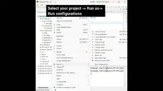 Choose a profile in runtime in Eclipse using System and Environment variables