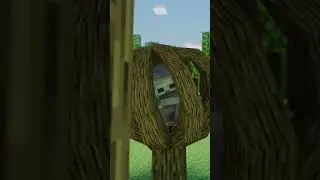 Skeleton vs Tree Monster - Minecraft Animation