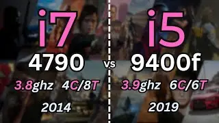 i7 4790 vs i5 9400f Tested in 14 Games (2024) | 1080p