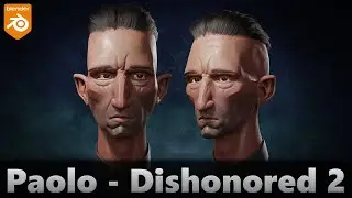 Sculpting in Blender 3.5 || 59 - Paolo - Dishonored 2