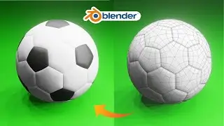 Create 3D Football Design || Hard Surface || Subdivision || Product Modelling in blender