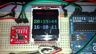 Arduino Project Time and Date in uLCD 144 DS1307