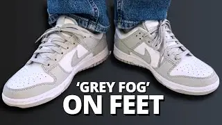 NIKE DUNKS ON FEET (Featuring 'Grey Fog')