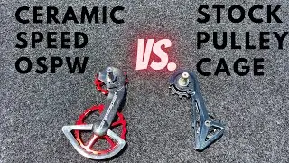 CeramicSpeed OSPW vs. STOCK Shimano 9100/9150 (REAL WEIGHTS AND SPIN TEST!!!) *OVERSIZED PULLEY*