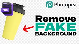 Remove Fake Background on a PNG file