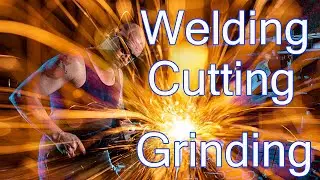 How to photograph welding cutting and grinding industrial images. Slow shutter speeds and safety.