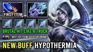 WTF 1st Item Scepter NEW 7.33 Hypothermia Drow Ranger Brutal Hit Like a Truck Dota 2