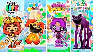 Улыбающиеся Зверята в Тока Бока vs Avatar World vs Yoya vs Miga World vs Pepi House