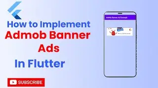 Admob Banner Ads Flutter || Earn money with Android applications || How to implement ads in Android