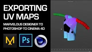 Exporting UV MAPS from Marvelous Designer to Photoshop to C4D