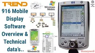 TREND 916 Mobile Display Software / #honeywell / Windows Pocket PC / #hmi / #Trendcontrols