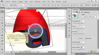 Curso de Photoshop CS6. 18.3. Objetos 3D. Deformar, iluminación e interpretar.