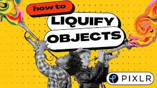 PIXLR - How to LIQUIFY Objects Easily! (LIQUIFY TOOL to Warp, Swirl, Blend, Marble, etc.)