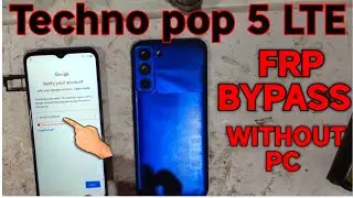 TECHNO POP 5 LTE FRP BYPASS WITHOUT PC | TECHNO POP 5 LTE FRP | TECHNO POP 5 GOOGLE ACCOUNT BYPASS