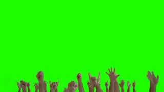 Hands Crowd - Green Screen Animation