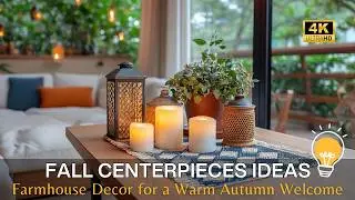 Rustic Farmhouse Fall Centerpieces Ideas & Entryway to Dining Decor for a Warm Autumn Welcome