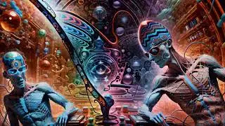 Deity of Mental Tranquility -1 Hour 20 Minute Meditation 4k AI Visuals Trippy Calming Music