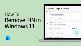 How To Remove PIN in Windows 11