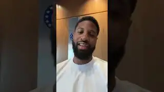 Paul George with a message to Sixers fans 😄