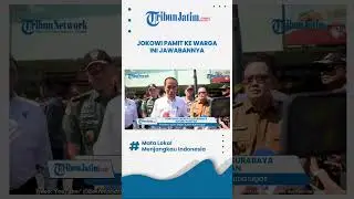 Respons Masyarakat Ketika Jokowi Pamitan di Pasar Soponyono, Surabaya