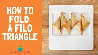 How To Fold A Filo Triangle. #shorts