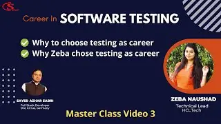 Why to choose testing as career | Why Zeba chose testing as career