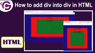 HTML Tutorial | how to place div inside another div HTML CSS