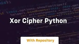 xor cipher python