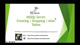 MSSQL | Create Alter Drop Tables in SQL Server