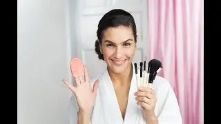 Zorg voor schone make-up kwasten