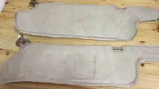 How To Restore Car Sun Visors - Recover Reupholster Foam Sun Visors