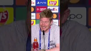 😂 De Bruyne en roue libre en conférence de presse !