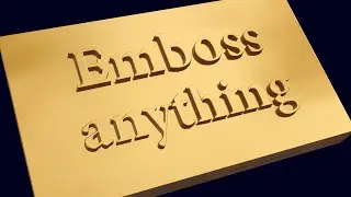 Easy Method to Emboss Your Text or Logo | How To Create Raised Letters | 3D Text Effects In Blender