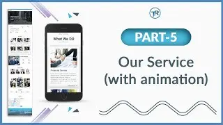 HOW TO CREATE WEBSITE | OUR SERVICE SECTION | ANIMATED WEBSITE | PART 5 (2020)