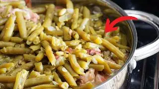 My Husband was SHOCKED! 3 Ingredient Southern Green Beans - BETTER Than Grandma's!