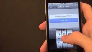 Manually adjust date and time in iOS