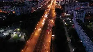 4K ночная съемка DJI Mavic 2 Pro