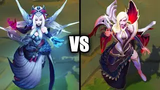 Snow Moon Morgana vs Coven Morgana Skins Comparison (League of Legends)