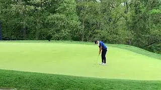 Brook Koepka finishing hole 15 on the Bethpage Black in Farmingdale NY PGA Champion!