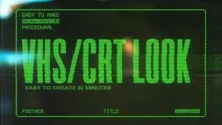 How To Make A VHS/CRT Look In After Effects | Tutorial