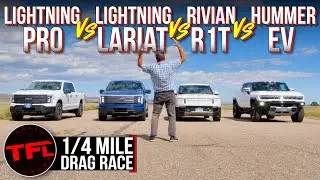 It’s Finally On - We Drag Race ALL The EV Trucks You Can Buy to See Which One RULES the Rest!