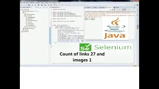 Count number of Links and images - Java, Selenium