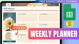 Weekly Planner Google Sheets Template with To-Do List, Habit Tracker & Notes  [FREE-Tutorial]