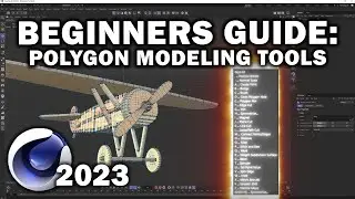 Cinema 4d 2023: Beginners Guide Pt 4 (Polygon Modeling Tools)