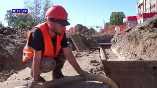 Замена участка теплотрассы в восточном микрорайоне