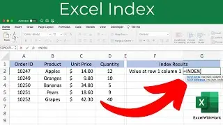 What Does The Index Function Do In Excel