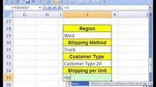 Excel Lookup Series #10: INDEX function 2nd Example