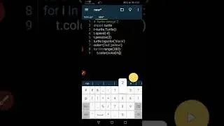 Python code | Beautiful design usind python | Pydroid 3 App