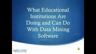 Data Mining in Higher Education